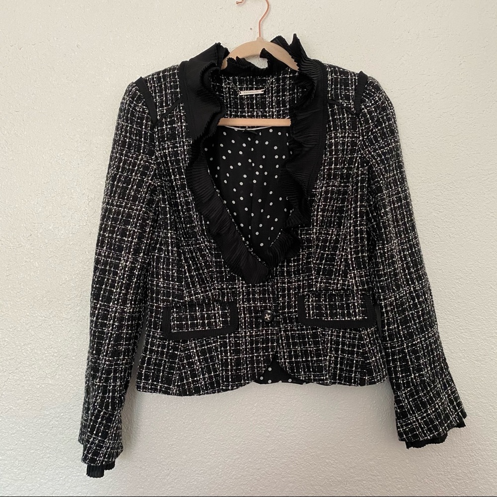 White House Black Market tweed blazer